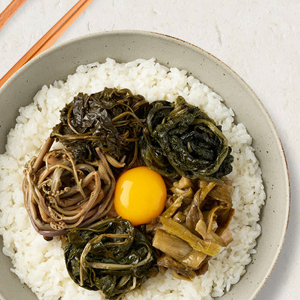 볶아먹는 지리산 나물 산채 비빔밥 키트 3팩 5팩 간편조리